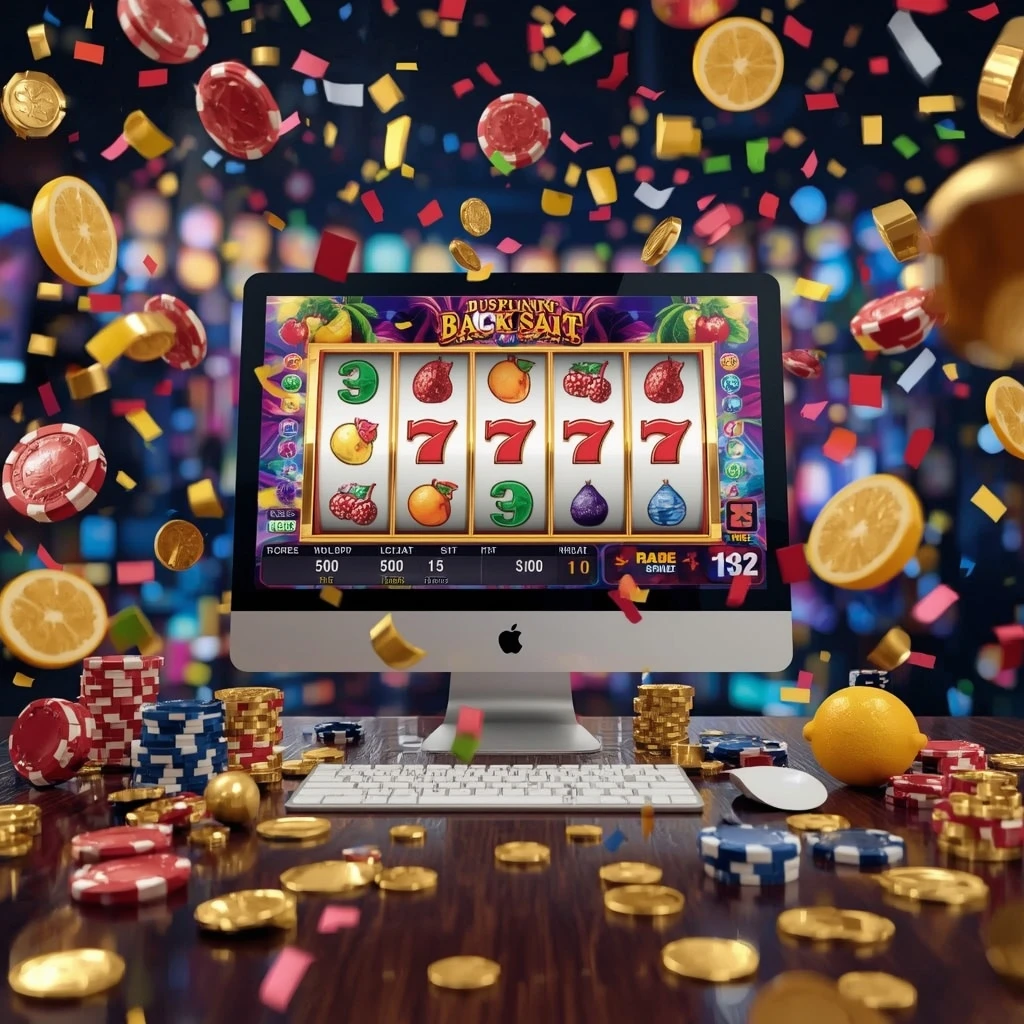 slot machines on the monitor EUROPA CASINO